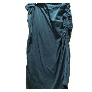 EUC 3 Dots Teal Midi Skirt